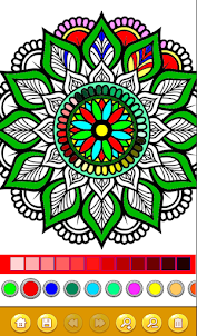 Mandala Pattern Coloring Book