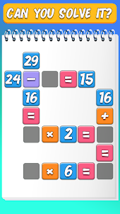 Math Games Cross Match Puzzle