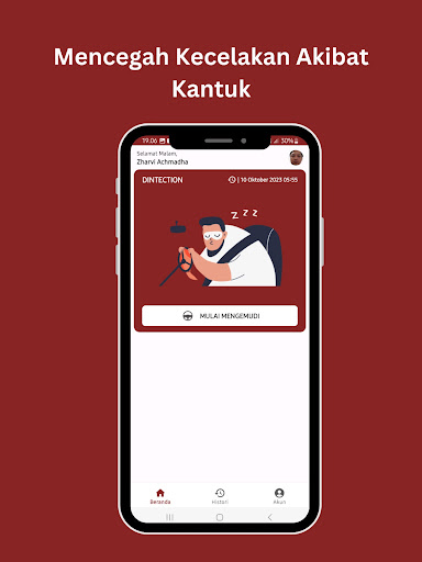 Android application Dintection : Deteksi Kantuk screenshort
