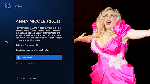 Android application Royal Opera House Stream screenshort