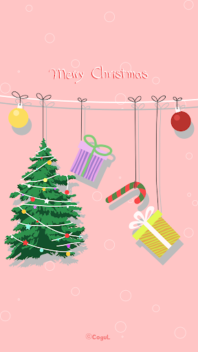 Android application 카카오톡 테마 - 메리크리스마스_트리 꾸미기 screenshort