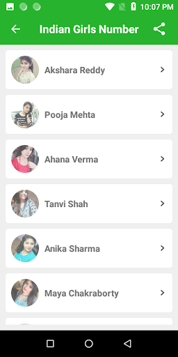 Indian Girls Number For Call Screen 2
