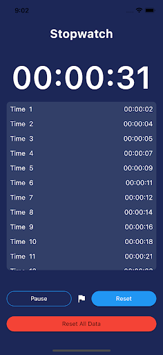 Stopwatch by wmlabs Screen 2