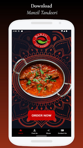 Android application Manzil Tandoori screenshort