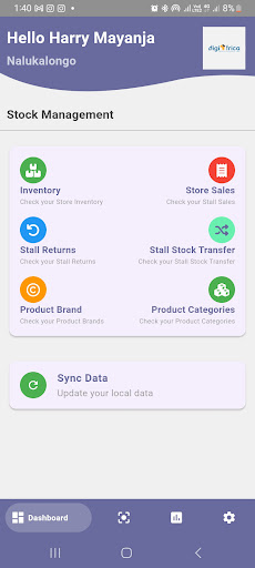 Android application Digifrica POS App screenshort