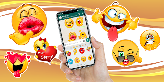 Captura de Pantalla 5 wasticker con movimiento emoji android