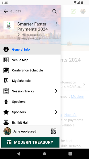 Android application Nacha Events screenshort