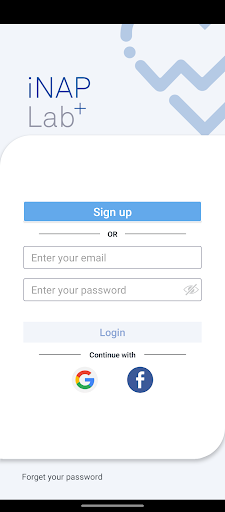 Android application iNAP Lab+ screenshort
