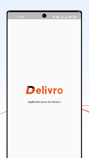 Android application Delivro Livreur screenshort