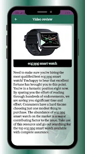 ecg ppg smart watch help