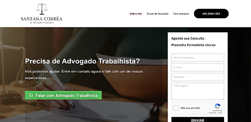 Android application Santana Advocacia screenshort