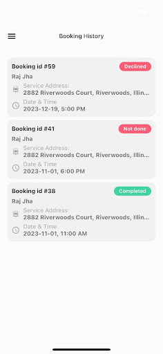 Android application Pixie - Carwash Provider screenshort