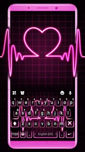 Pink Neon Heart Themen