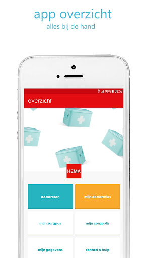 Android application HEMA Zorg app screenshort