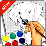 How to draw a Dog step by step icon