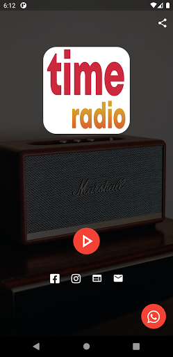 Android application Time Radio screenshort