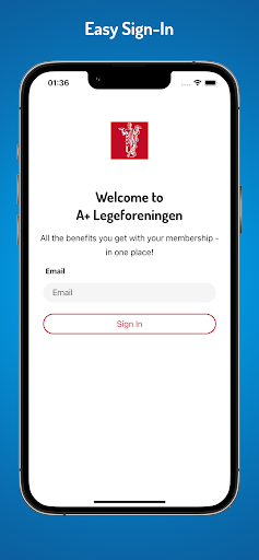 Android application A+ Legeforeningen screenshort