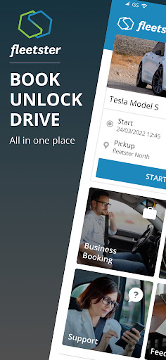 Android application fleetster Corporate CarSharing screenshort