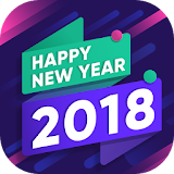 Happy New Year Countdown & Photo Frames 2018 icon