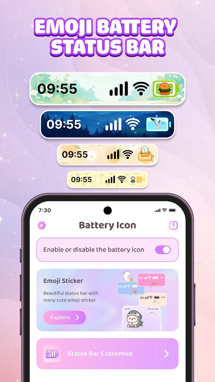Emoji Battery Icon Customize screenshot 8