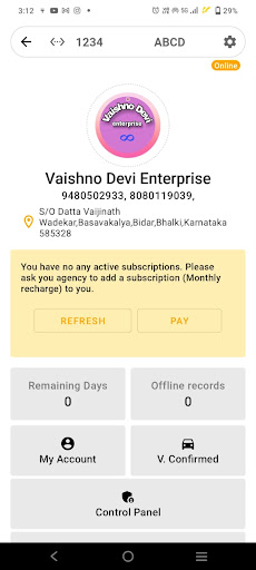 Android application Vaishno Devi Enterprise screenshort