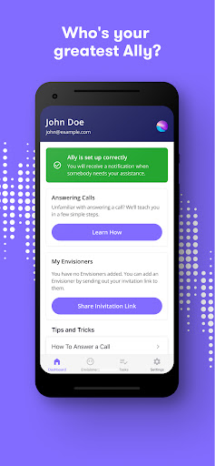 Android application Envision Ally screenshort