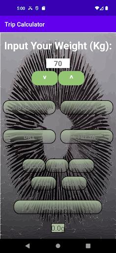 Android application Mushroom Calculator screenshort