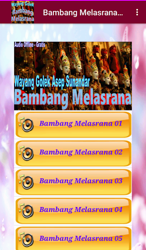 Bambang Melasrana Wayang Golek Screen 3