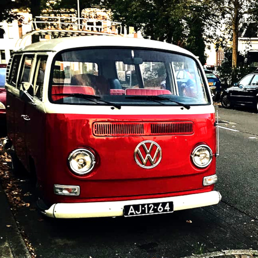 Classic VW Kombi Van Wallpaper logo