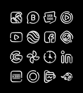 Lines Silver – icon Pack v58 MOD APK (Paid Unlocked) 5