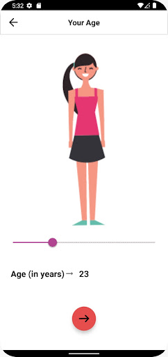 BMI BMR Calculator Screen 3