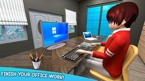 Anime Virtual Father Simulator Varies with device APK screenshots 5