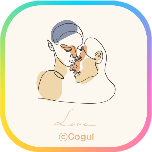 카카오톡 테마 - 드로잉_love logo