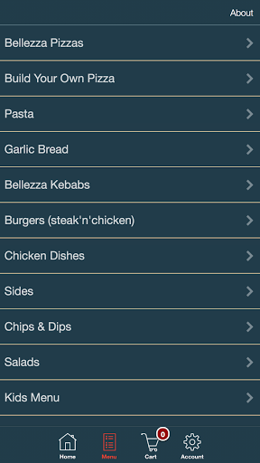 Bellezza Italian Cuisine Screen 3