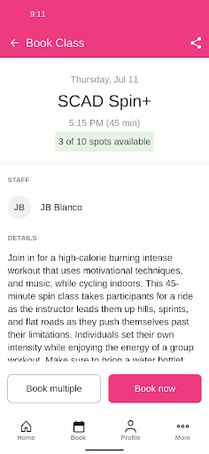 SCADfit app Screen 3