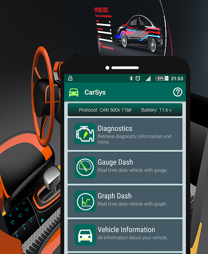 CarSys Scan (Best OBD2 & ELM32 Screen 2