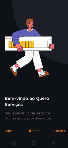 Android application Quero Serviços screenshort