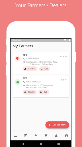 Android application RNK Agro CRM screenshort