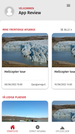 Android application Arctic Excursions Manager screenshort