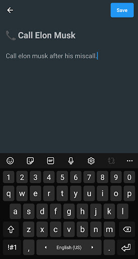 2Do List Screen 2