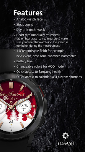 R300 Christmas Watch Face screenshot 4