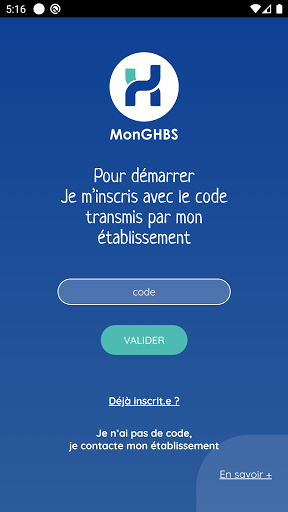 Android application Mon GHBS screenshort