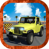 Heavy jeep parking simulator icon