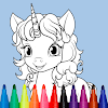 Little Unicorn Coloring Book icon