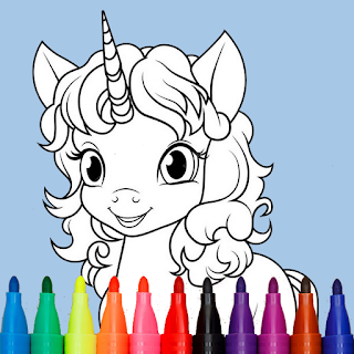 Little Unicorn Coloring Book