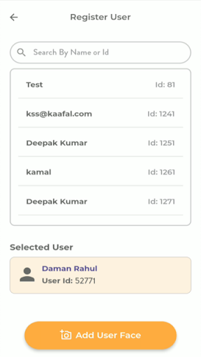 Kaafal AI Attendance Screen 2