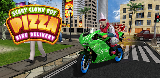 Scary Clown Boy Pizza Bike Delivery cover