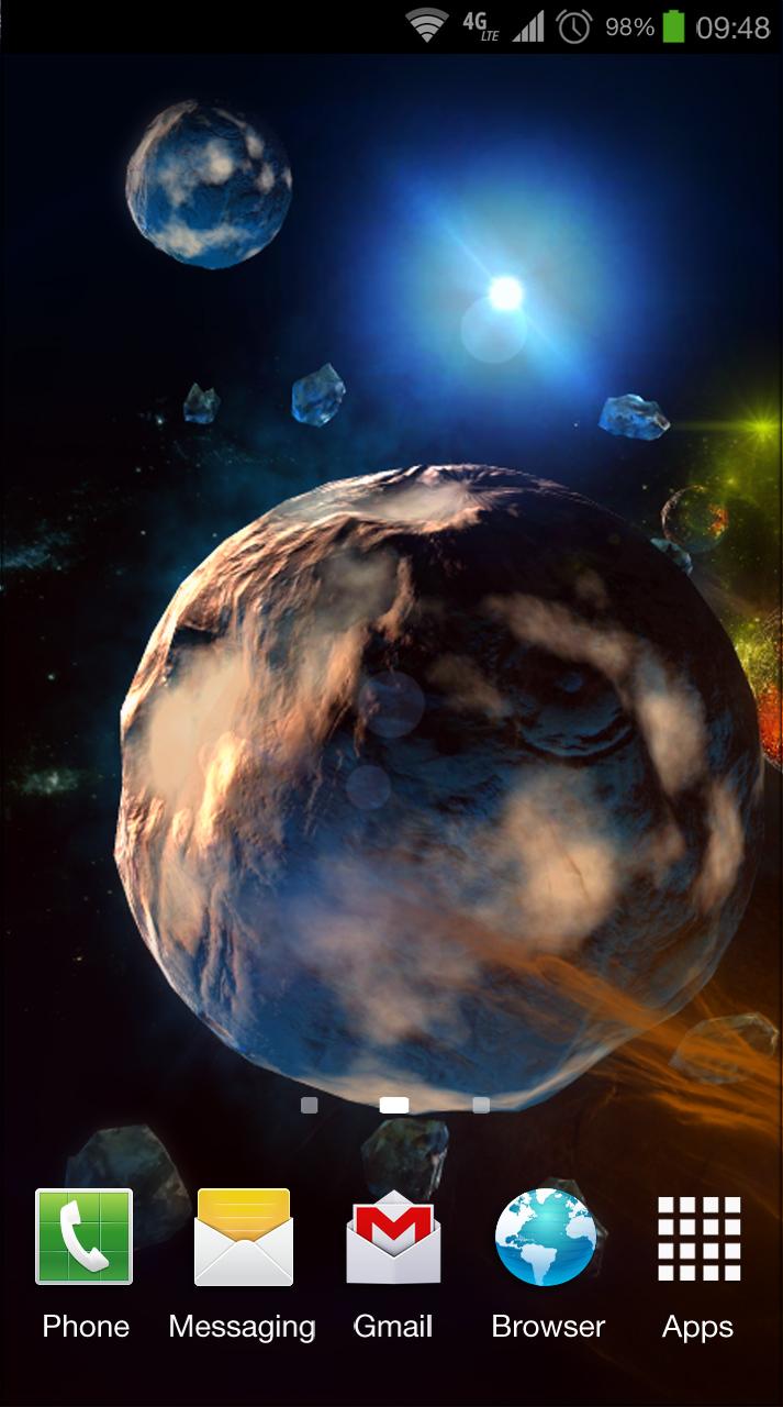 Android application Deep Space 3D Pro lwp screenshort