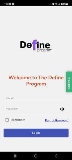 Android application The Define Program screenshort
