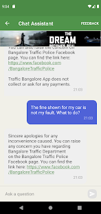 Traffic Bangalore: Check Fines Screenshot